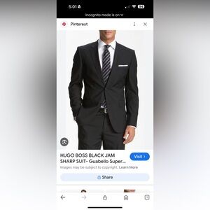 Hugo Boss James Sharp blazer 46R black. EUC